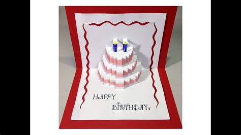 Happy Birthday Pop Up Birthday Card Template Printable